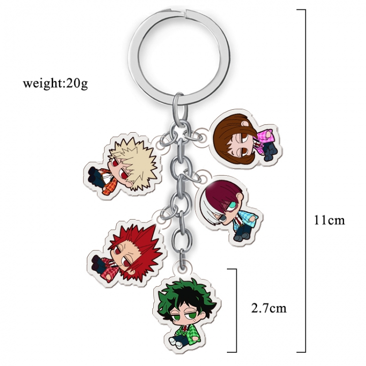 My Hero Academia Anime acrylic keychain price for 5 pcs A120