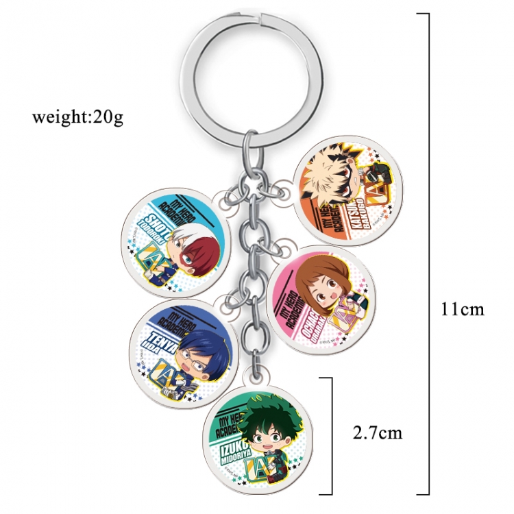 My Hero Academia Anime acrylic keychain price for 5 pcs A110