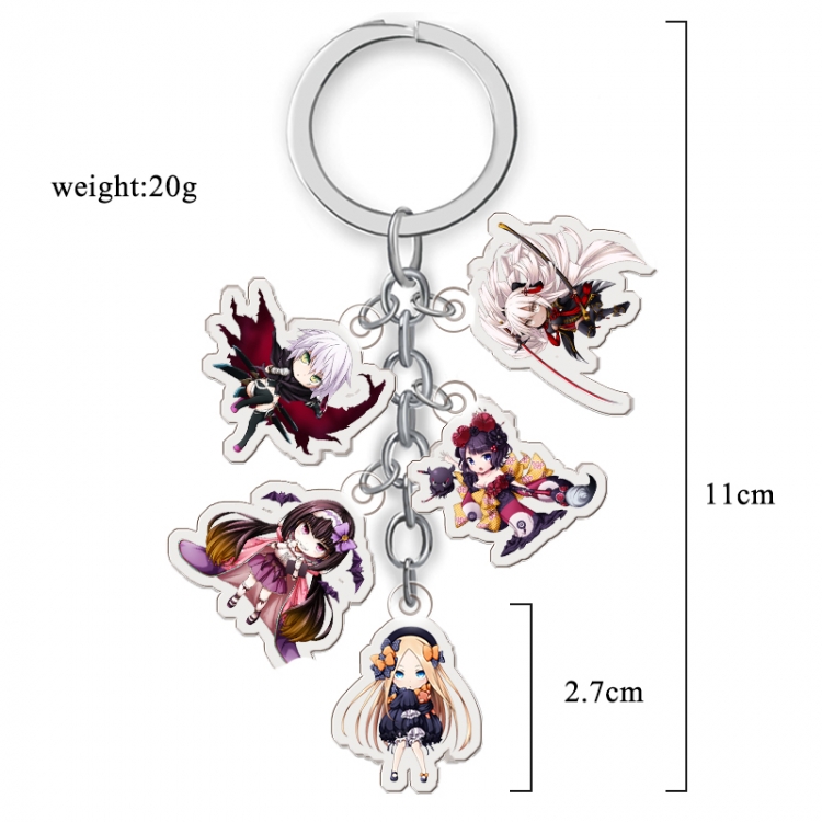 FateGrand Order  Anime acrylic keychain price for 5 pcs A097