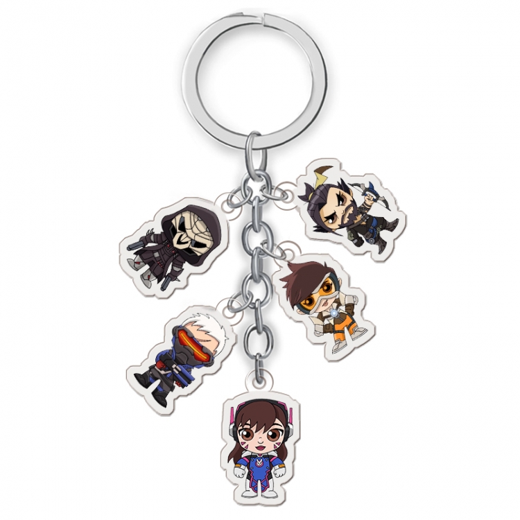 Overwatch Anime acrylic keychain price for 5 pcs A052