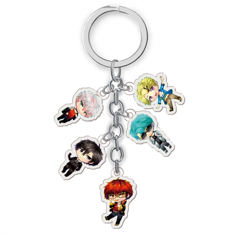 Mystic Messenger Anime acrylic keychain price for 5 pcs A060