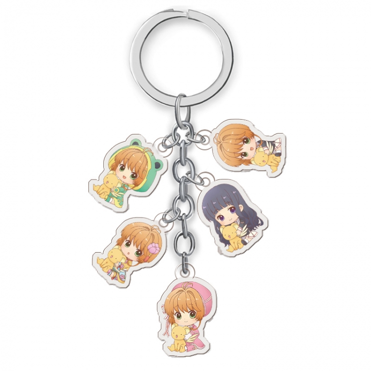 Card Captor Sakura  Anime acrylic keychain price for 5 pcs A082