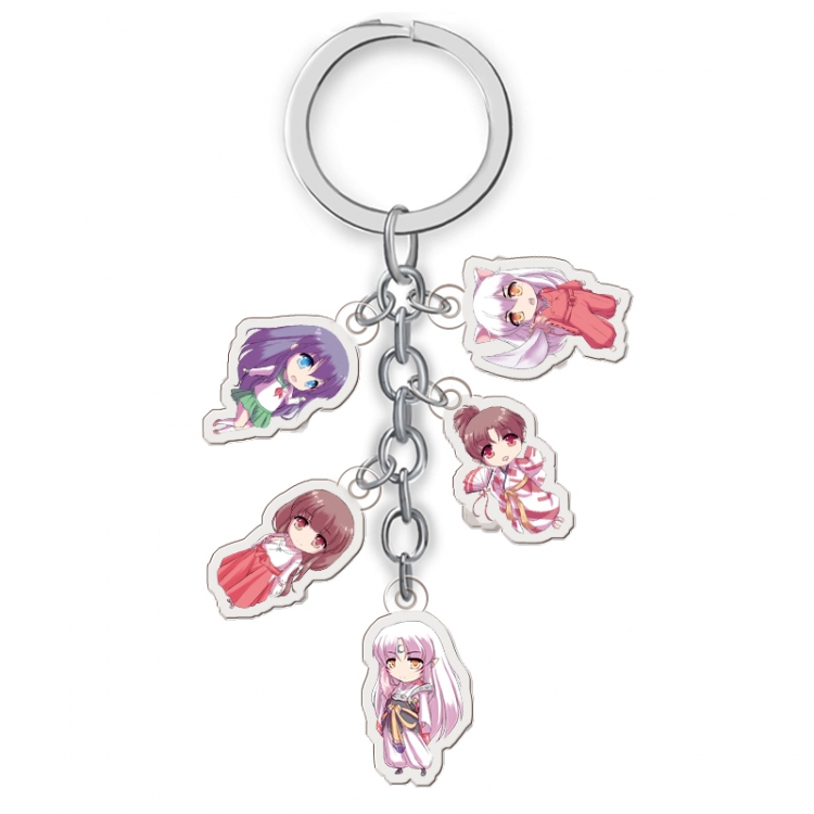Inuyasha Anime acrylic keychain price for 5 pcs A069