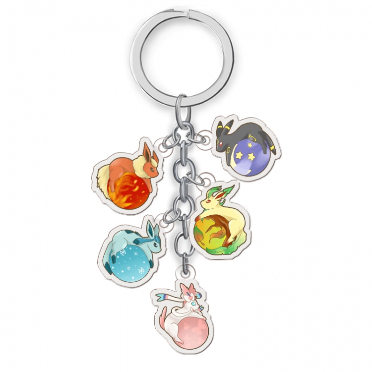 Pokemon Pocket Anime acrylic keychain price for 5 pcs A008