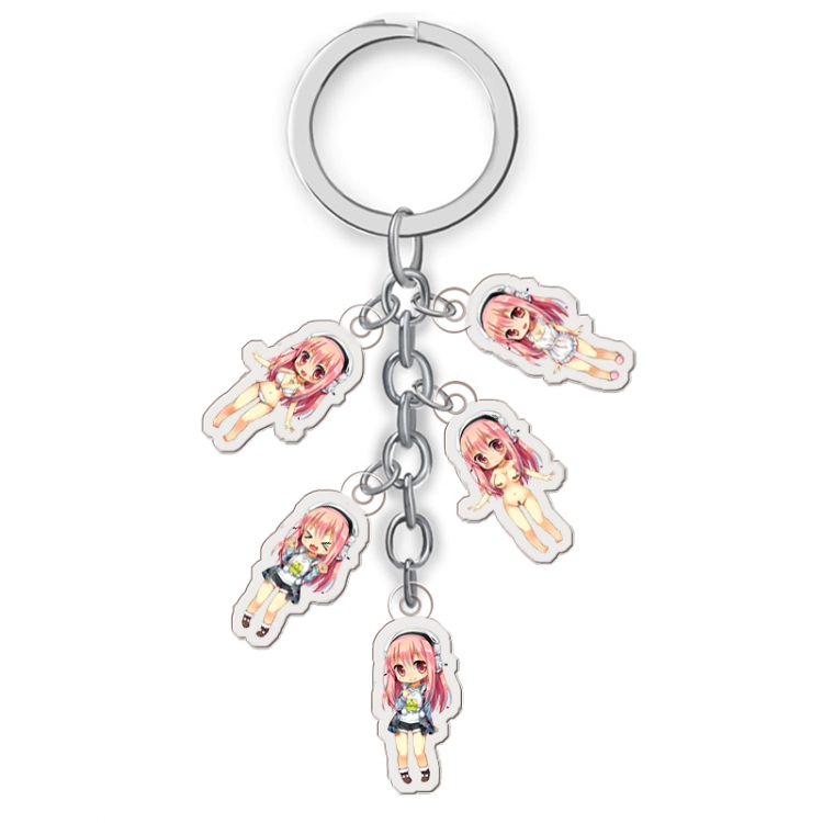 Super Sonico Anime acrylic keychain price for 5 pcs