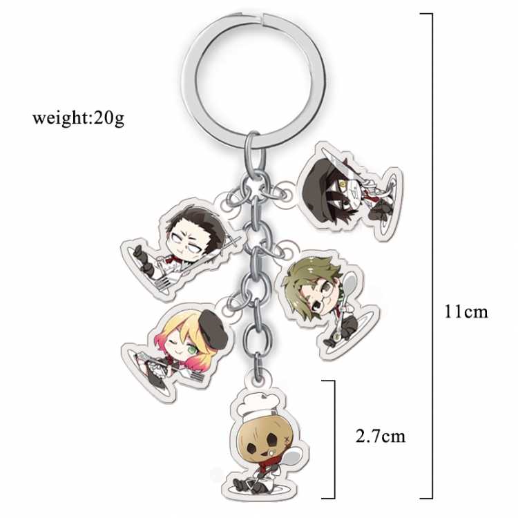 Angels of Death Black clover  Anime acrylic keychain price for 5 pcs A094