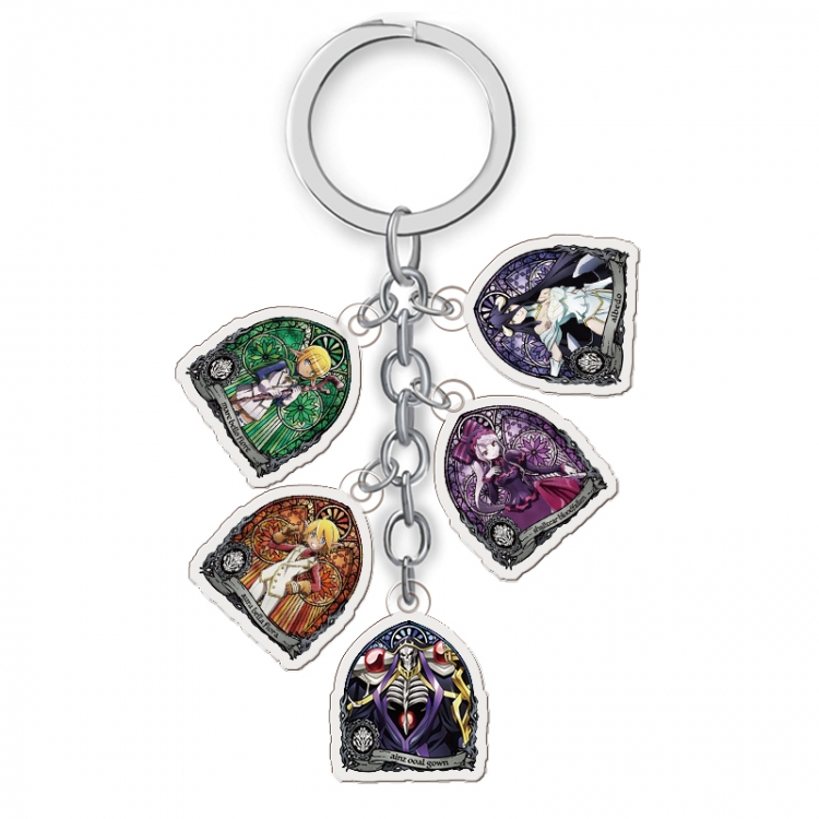 overlord  Anime acrylic keychain price for 5 pcs A023