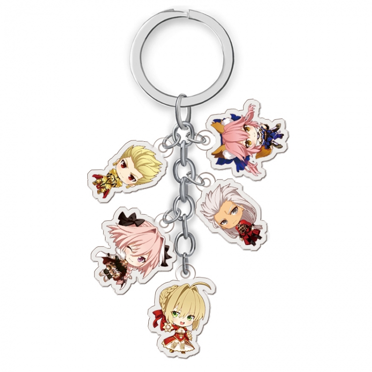 FateGrand Order Black clover  Anime acrylic keychain price for 5 pcs A003