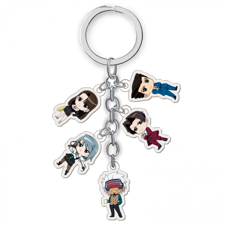 Gyakuten Saiban  Anime acrylic keychain price for 5 pcs A031