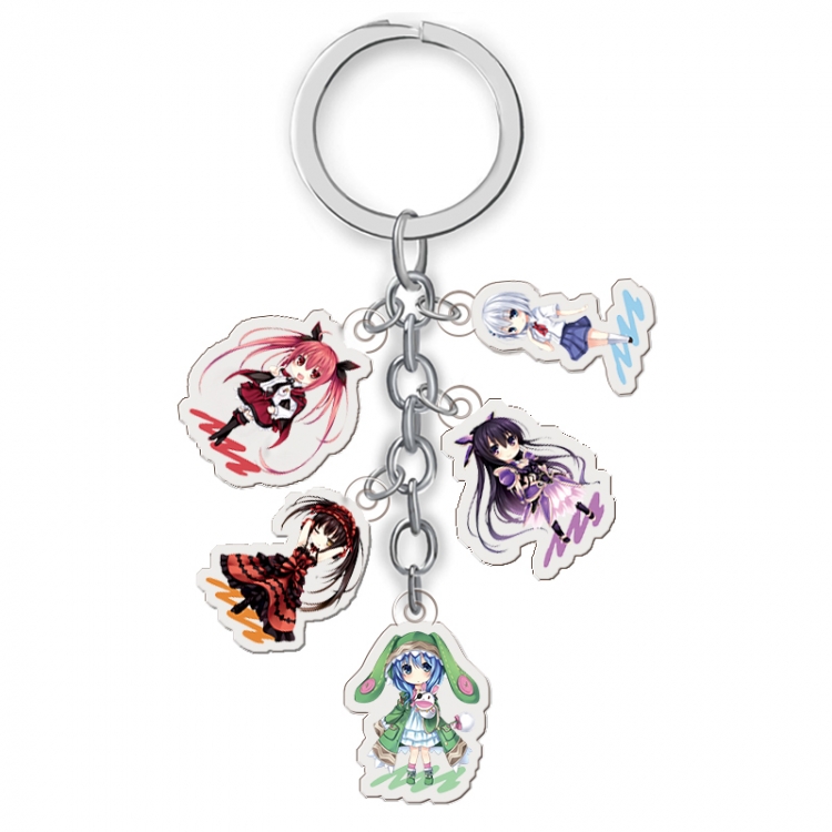 Date-A-Live Anime acrylic keychain price for 5 pcs