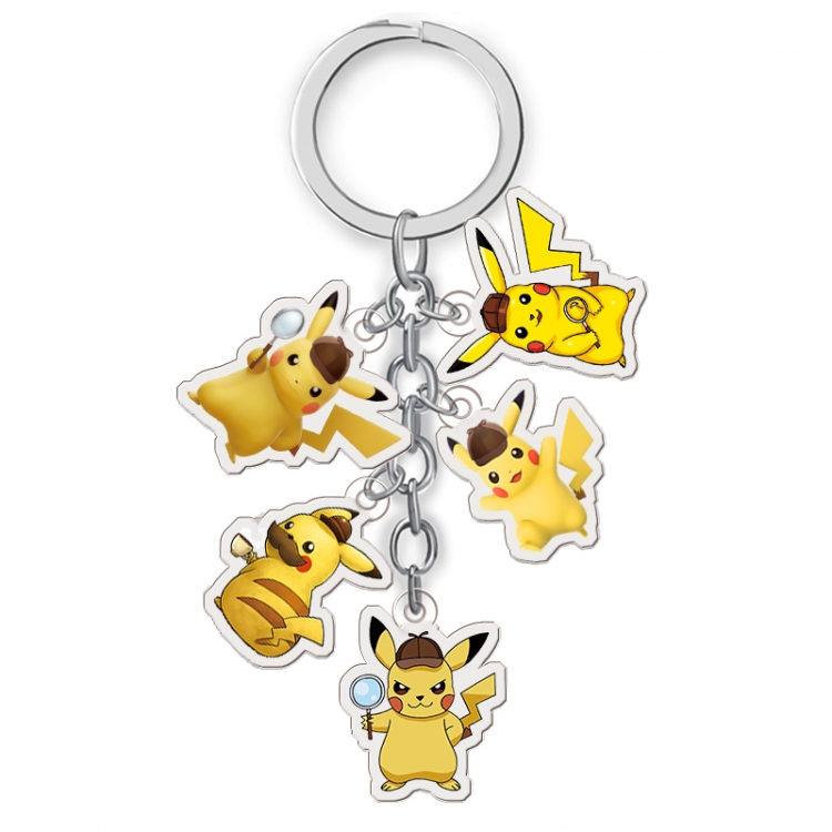Pikachu Anime acrylic keychain price for 5 pcs A041