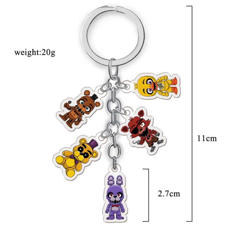 Five Nights at Freddy's Anime acrylic keychain price for 5 pcs A107