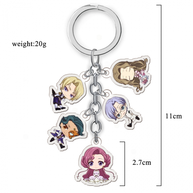 Lelouch of the Rebel Anime acrylic keychain price for 5 pcs A105