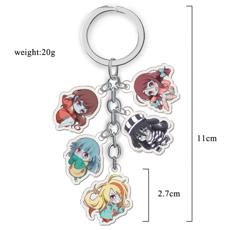 ZOMBIE LAND SAGA  Anime acrylic keychain price for 5 pcs A108