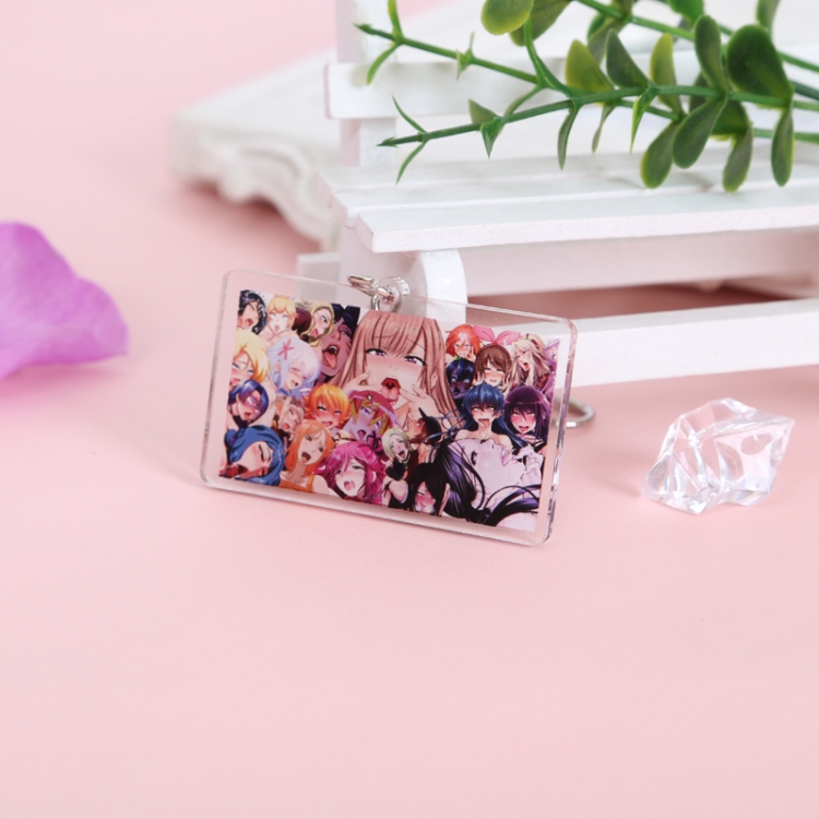 Ahegao Peace Anime acrylic keychain price for 5 pcs 4181