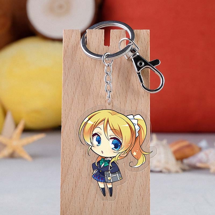 Lovelive Anime acrylic keychain price for 5 pcs 2272