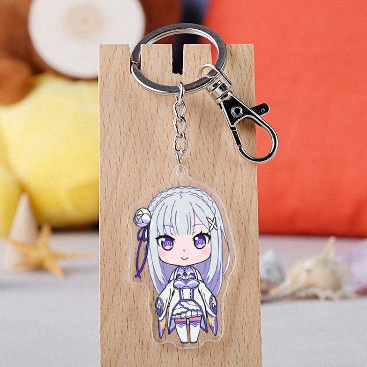 Re:Zero kara Haiimeru lsekai Seikatsu Anime acrylic keychain price for 5 pcs  3441