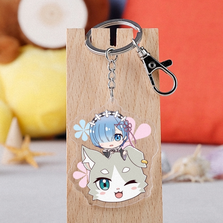 Re:Zero kara Haiimeru lsekai Seikatsu Anime acrylic keychain price for 5 pcs 