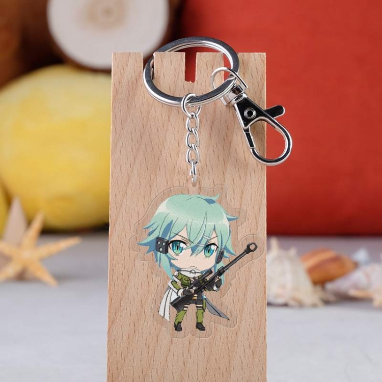 Sword Art Online Anime acrylic keychain price for 5 pcs 2602