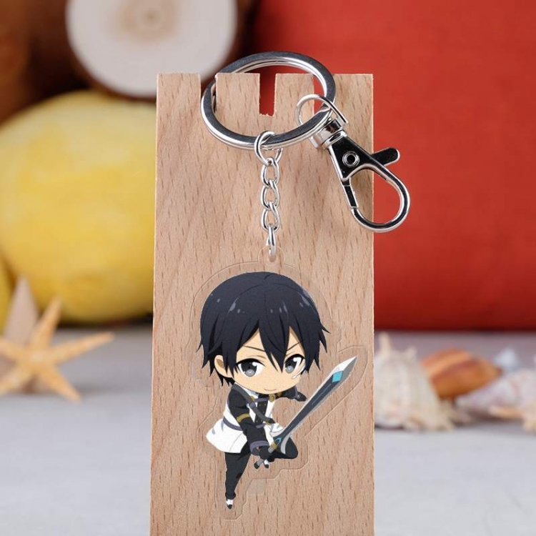 Sword Art Online Anime acrylic keychain price for 5 pcs 2594