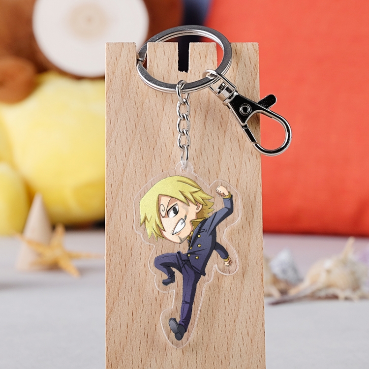 One Piece Anime acrylic keychain price for 5 pcs 2336