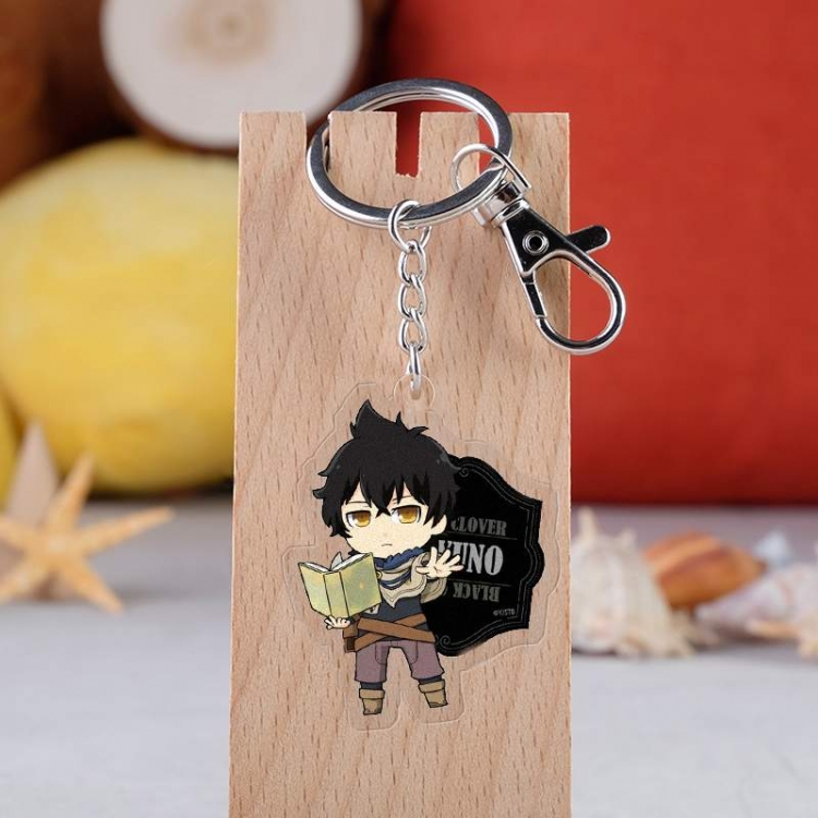 Black clover Anime acrylic keychain price for 5 pcs 3052