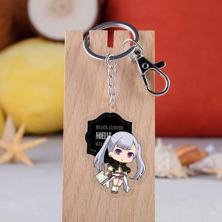 Black clover Anime acrylic keychain price for 5 pcs 3054