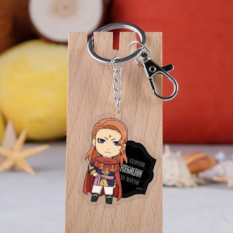 Black clover Anime acrylic keychain price for 5 pcs 3061