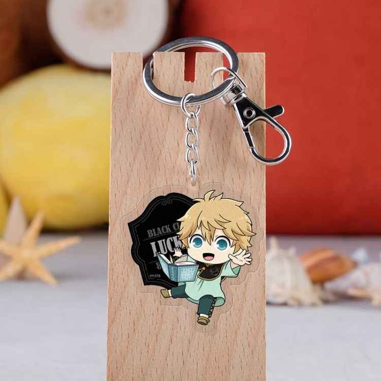 Black clover Anime acrylic keychain price for 5 pcs 3057