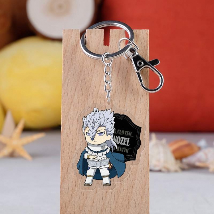 Black clover Anime acrylic keychain price for 5 pcs 3060