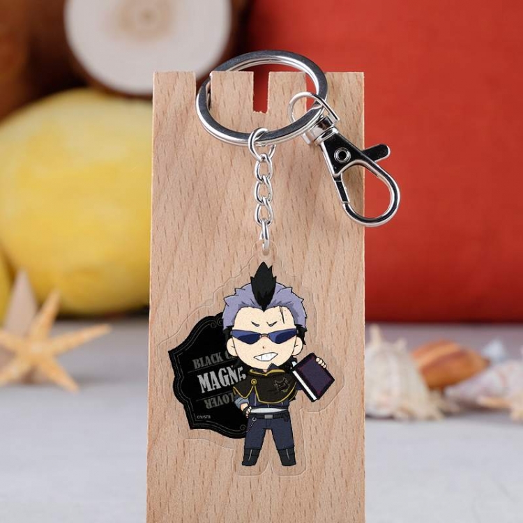 Black clover Anime acrylic keychain price for 5 pcs 3056