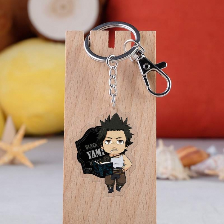 Black clover Anime acrylic keychain price for 5 pcs 3053