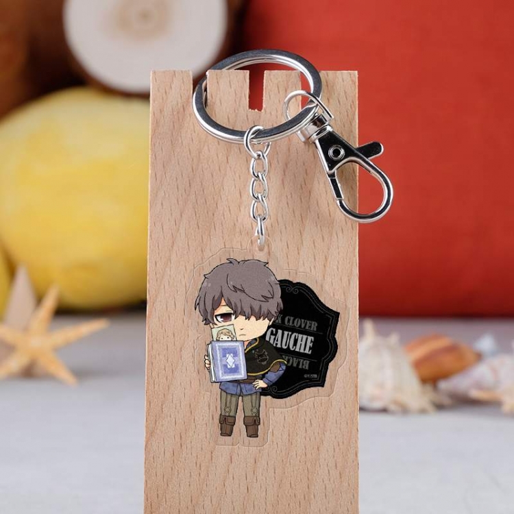 Black clover Anime acrylic keychain price for 5 pcs 3058