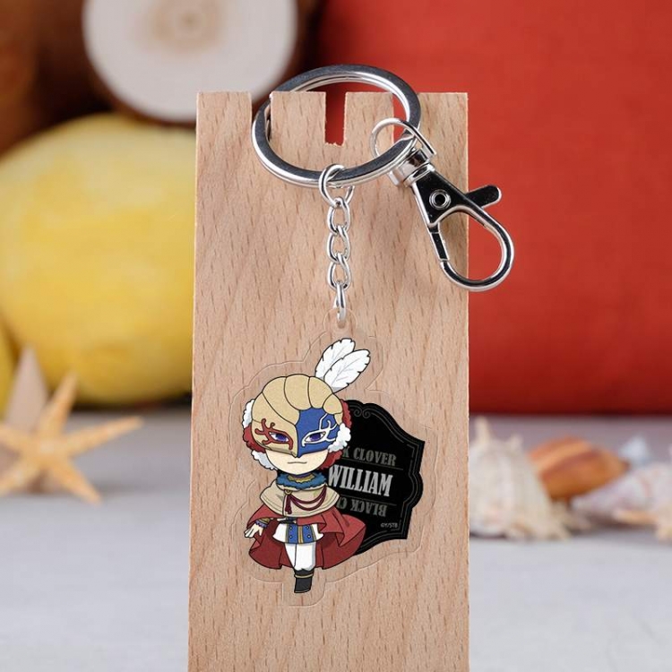 Black clover Anime acrylic keychain price for 5 pcs 3059