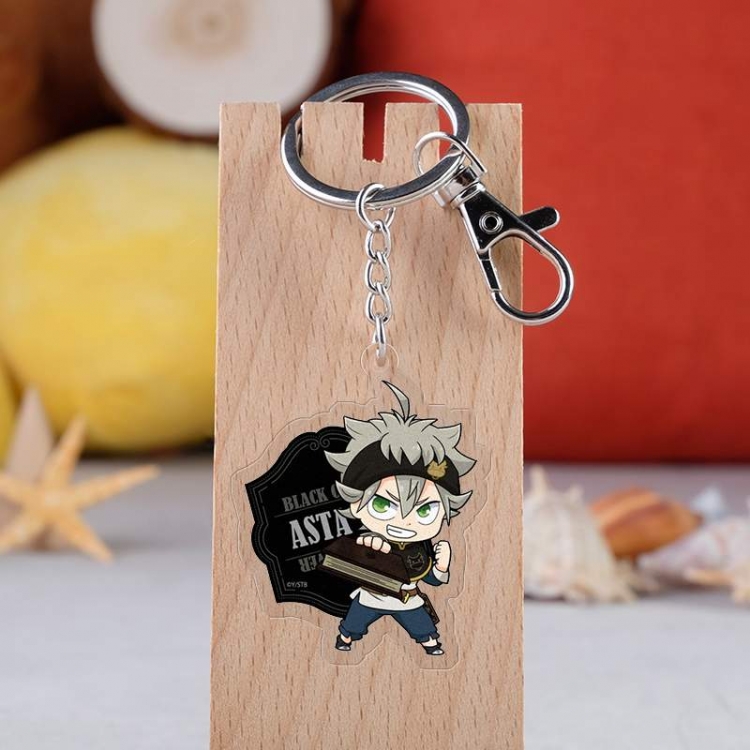 Black clover Anime acrylic keychain price for 5 pcs 3051