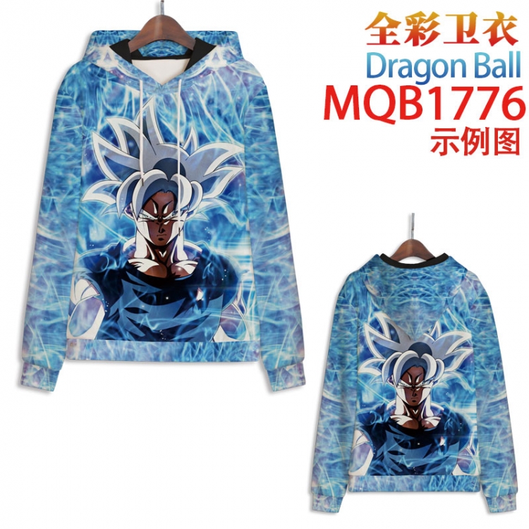 DRAGON BALL  Full Color Patch pocket Sweatshirt Hoodie 8 sizes from  XS to XXXXL  MQB1776