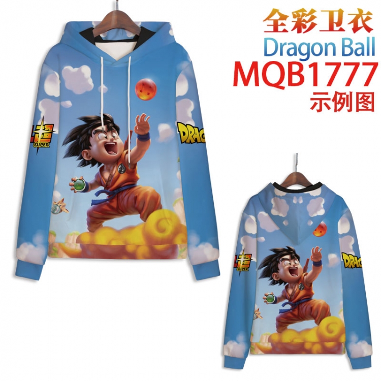 DRAGON BALL  Full Color Patch pocket Sweatshirt Hoodie 8 sizes from  XS to XXXXL  MQB1777