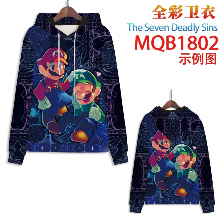 The Seven Deadly Sins Full Color Patch pocket Sweatshirt Hoodie 8 sizes from  XS to XXXXL MQB1802