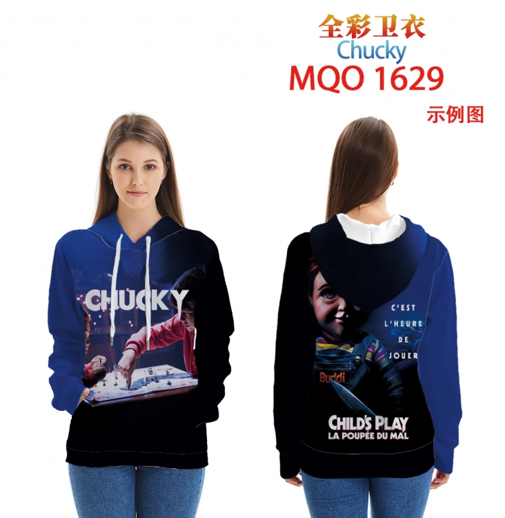 Chucky Full Color Patch pocket Sweatshirt from XXS to XXXXL  MQO1629