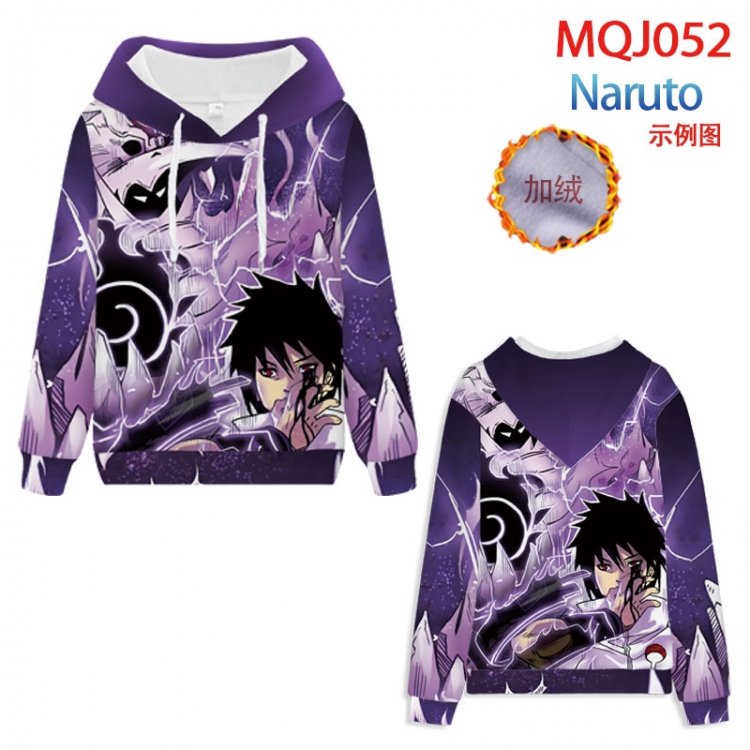 Naruto Full Color Patch velvet pocket Sweatshirt Hoodie EUR SIZE 9 sizes from XXS to XXXX MQJ052