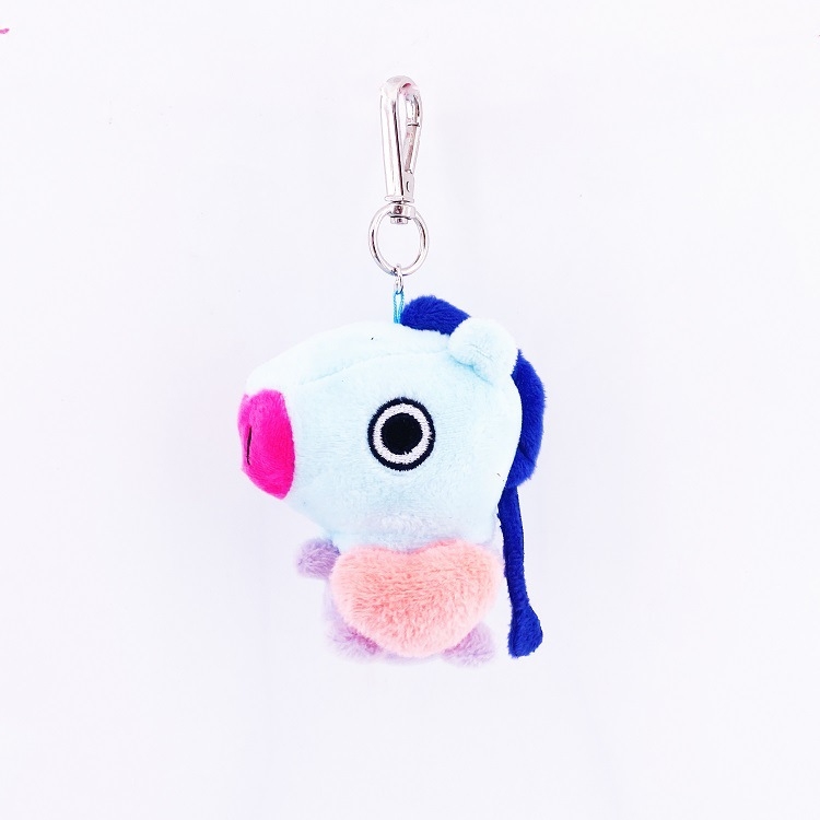 BTS Cartoon plush toy doll keychain pendant price for 5 pcs 8-11cm