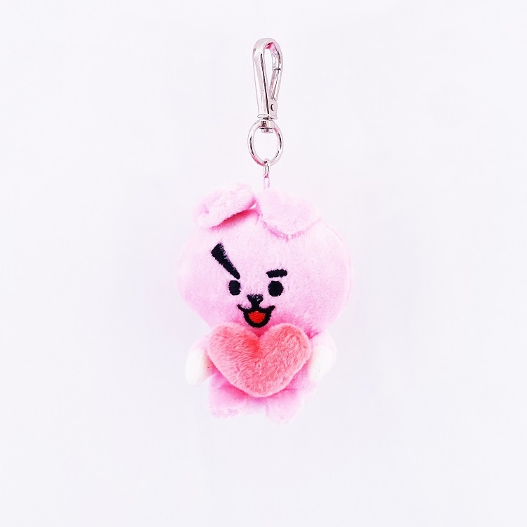 BTS Cartoon plush toy doll keychain pendant price for 5 pcs 8-11cm
