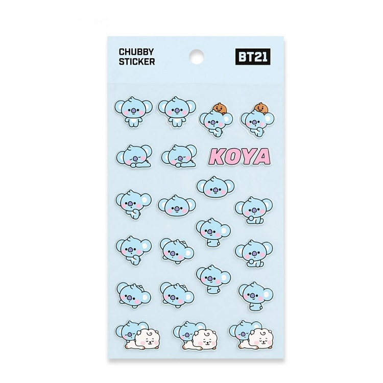 BTS BT21 cartoon bubble stickers stereo stickers a set price for 10 pcs 10X18CM