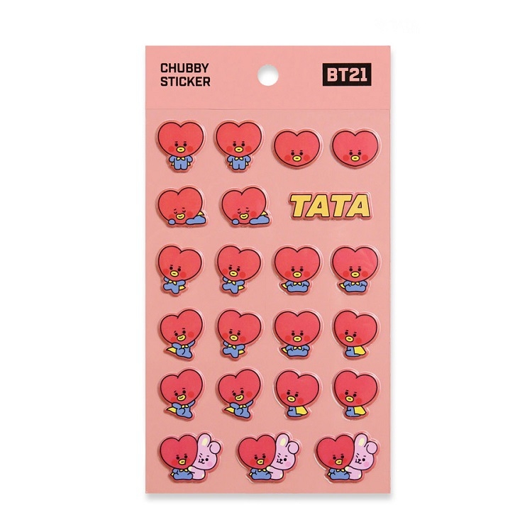 BTS BT21 cartoon bubble stickers stereo stickers a set price for 10 pcs 10X18CM