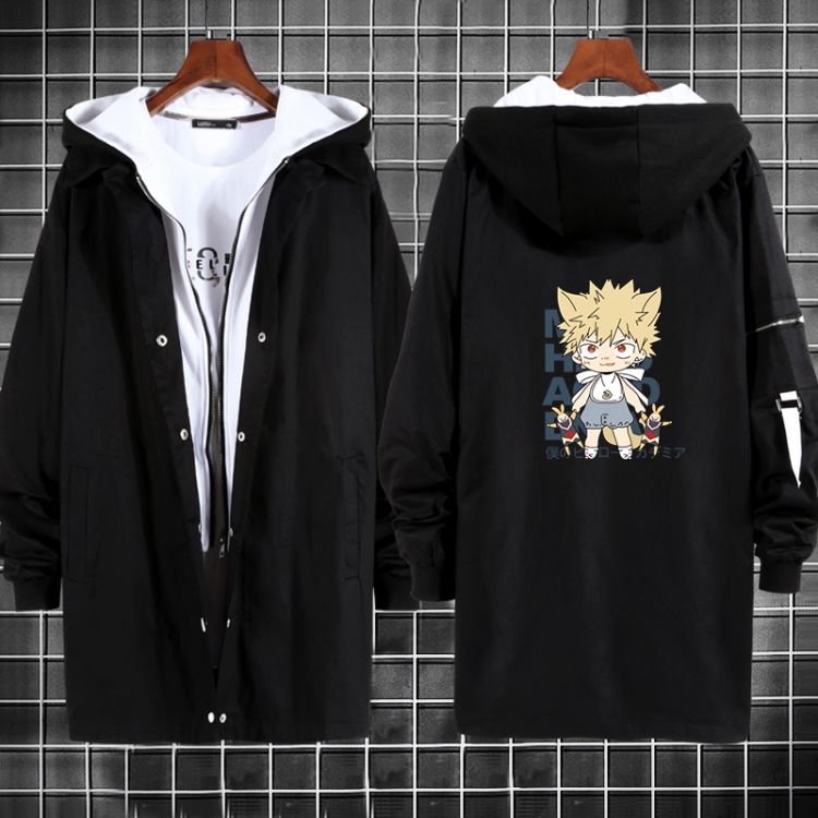 My Hero Academia Anime fake two sweater coat long trench coat 5 sizes from M to 3XL