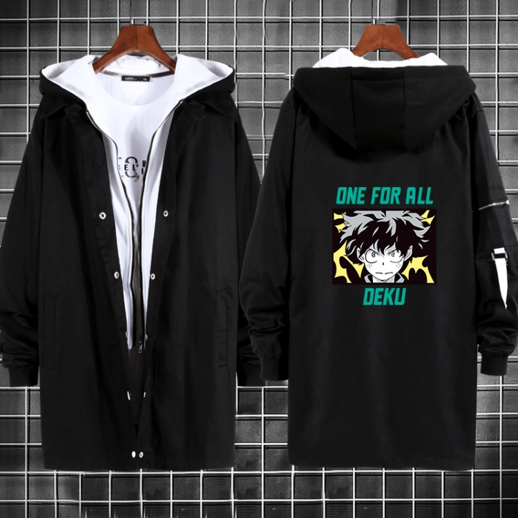 My Hero Academia Anime fake two sweater coat long trench coat 5 sizes from M to 3XL
