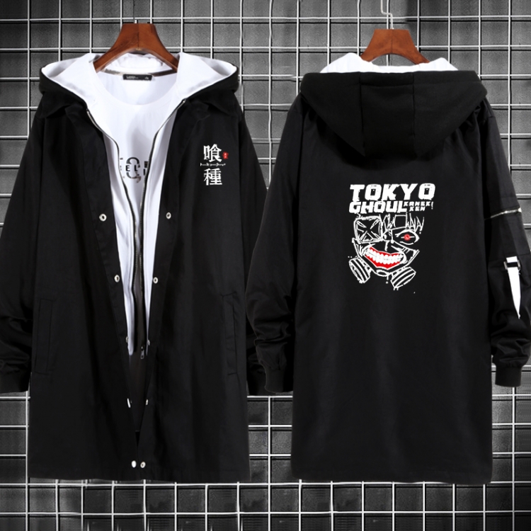 Tokyo Ghoul Anime fake two sweater coat long trench coat 5 sizes from M to 3XL