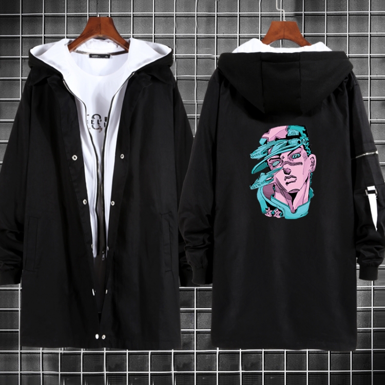 JoJos Bizarre Adventure Anime fake two sweater coat long trench coat 5 sizes from M to 3XL