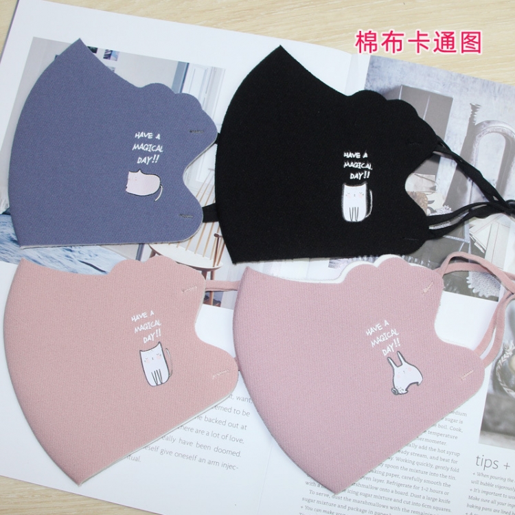 Adult models winter padded warm printed cotton washable mask price for 10 pcs