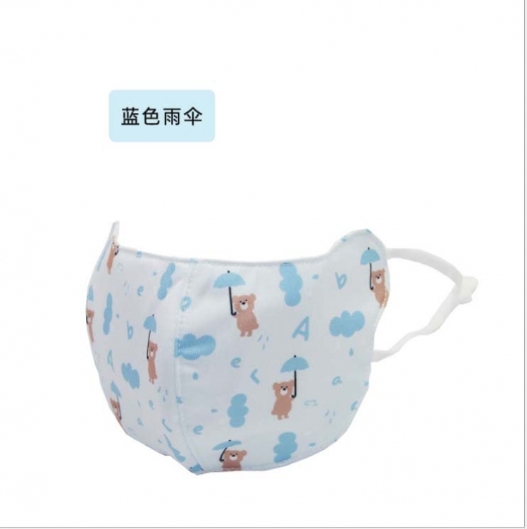 Child Cartoon printed eye mask dustproof windproof thick warm mask price for 5 pcs